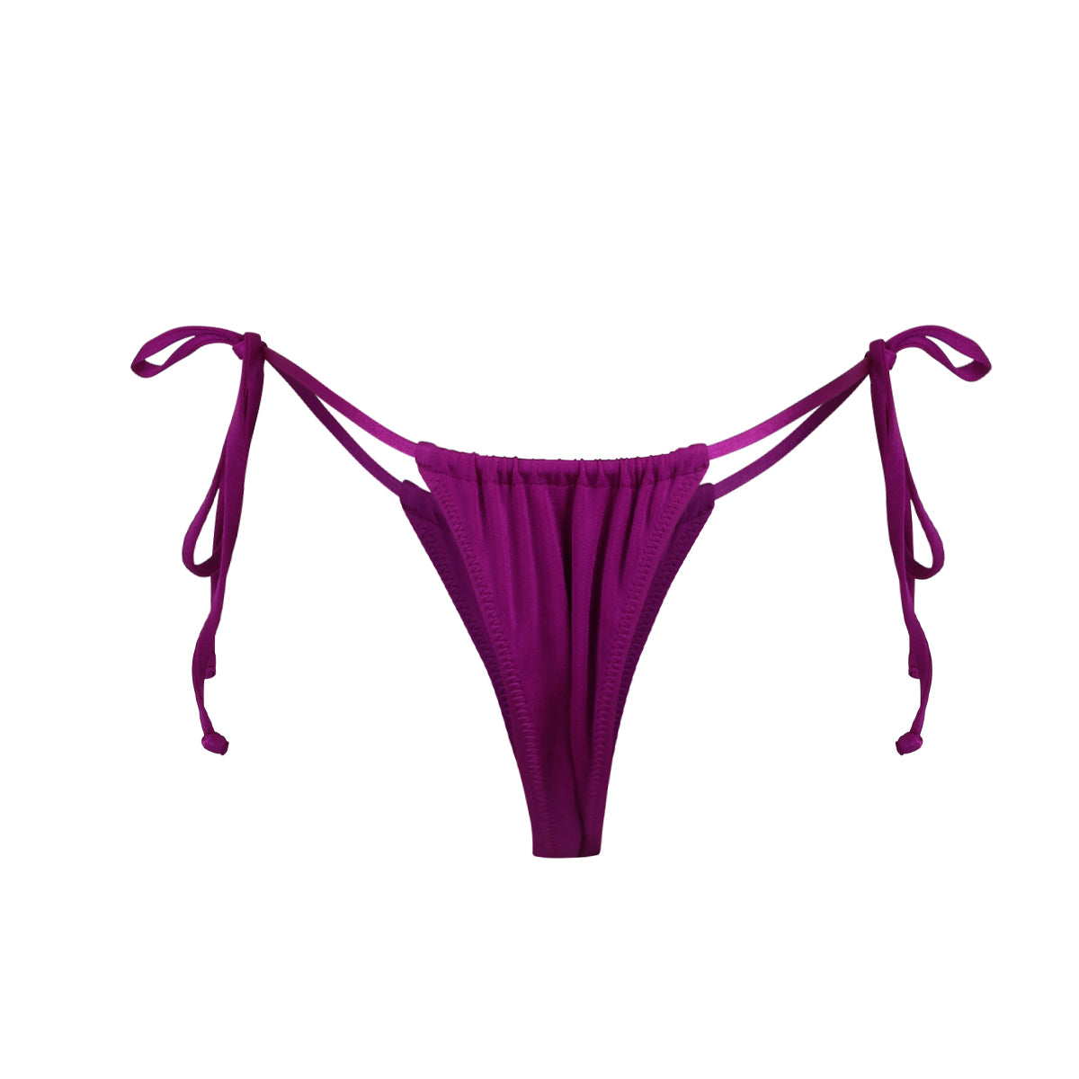 ITZÁ Fuscia Ruched Bikini Bottom