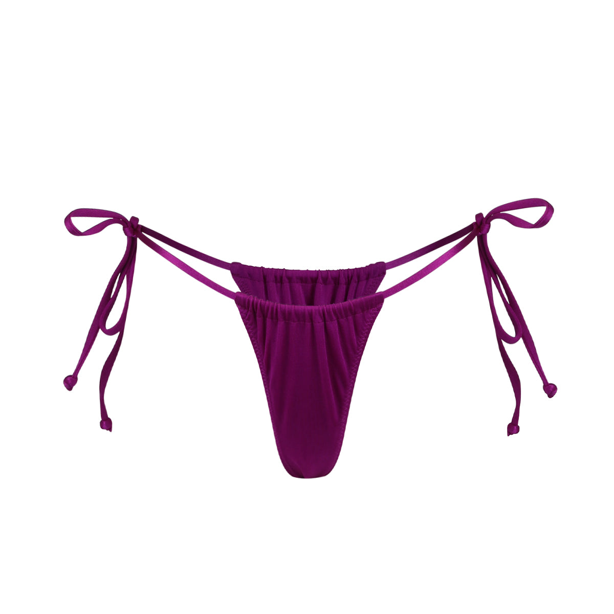 ITZÁ Fuscia Ruched Bikini Bottom