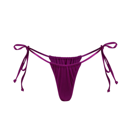 ITZÁ Fuscia Ruched Bikini Bottom